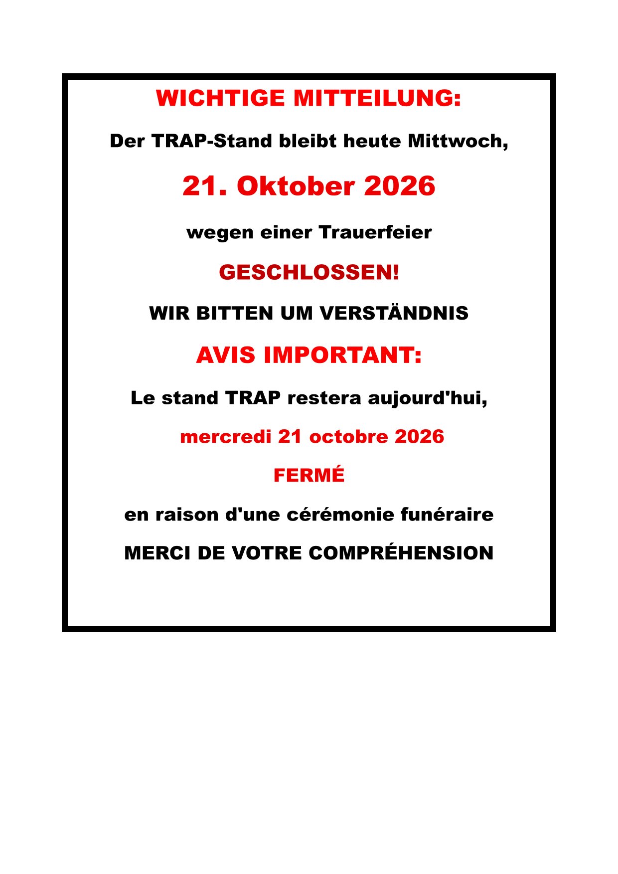 Hinweis TRAP zu 21.10.26 1